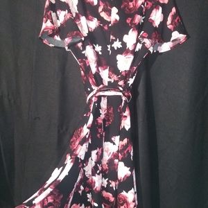 Beautiful belted floral dress